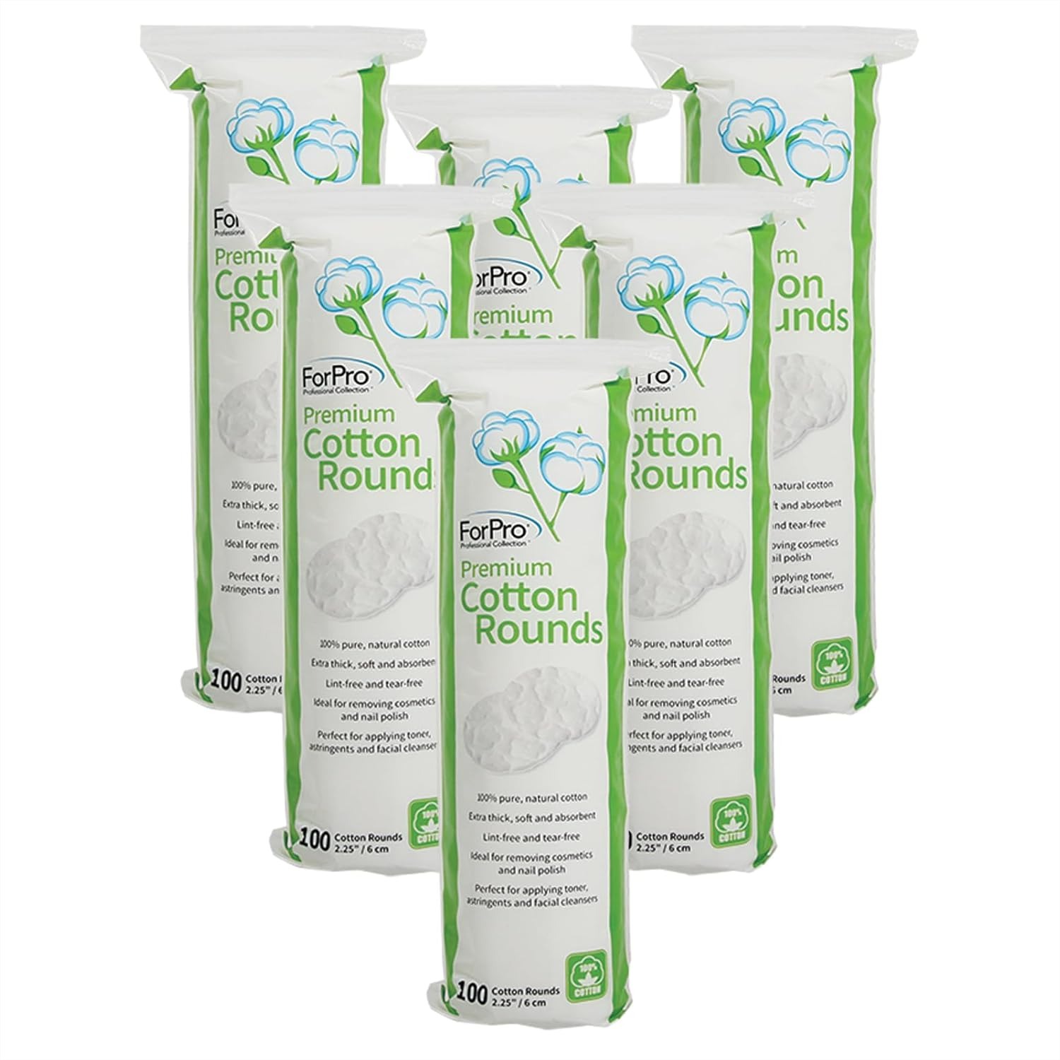 Skincare Xxl - Premium Cotton Rounds 100% Natural Lint-Free,