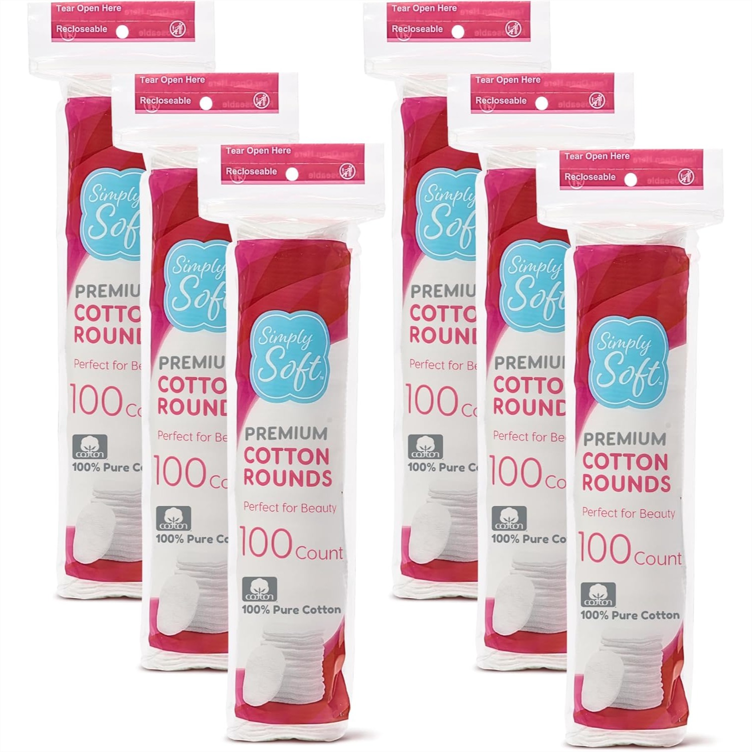 100% Pure Cotton Rounds, Premi - Skincare Xxl 评论和价格