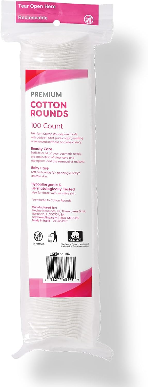100% Pure Cotton Rounds, Premi - Skincare Xxl 评论和价格