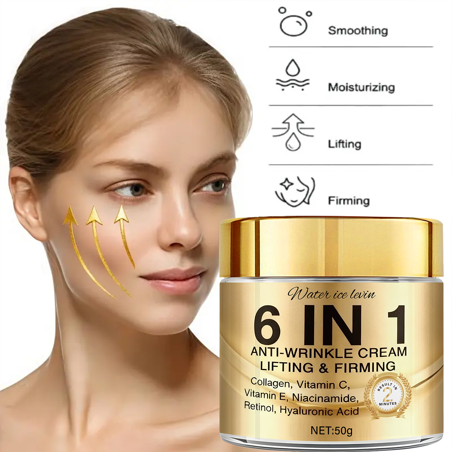 6-In-1 Anti-Wrinkle Cream. Lif - Retinol Vitamin A Cream 评论和价格