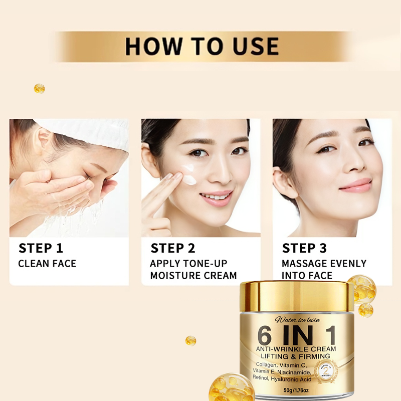 6-In-1 Anti-Wrinkle Cream. Lif - Retinol Vitamin A Cream 评论和价格